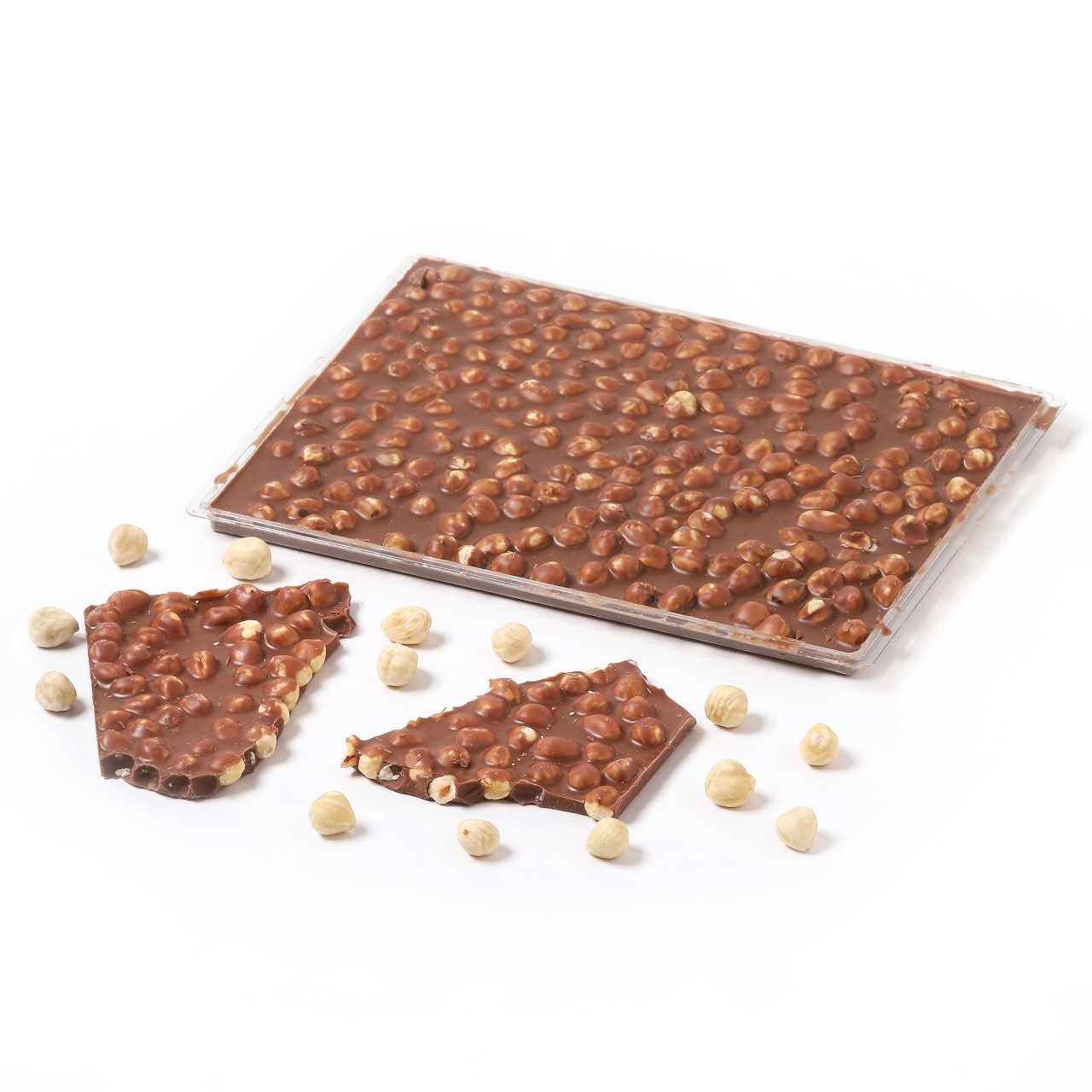 Kırma Fındıklı Çikolata(Bitter-Sütlü-Fildişi) Sütlü