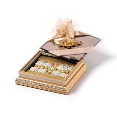 Gold Aynalı Kutu Çikolata