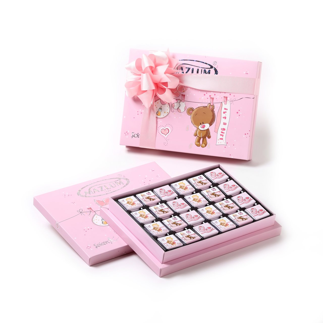 Bebek Çikolata Kutusu Pembe