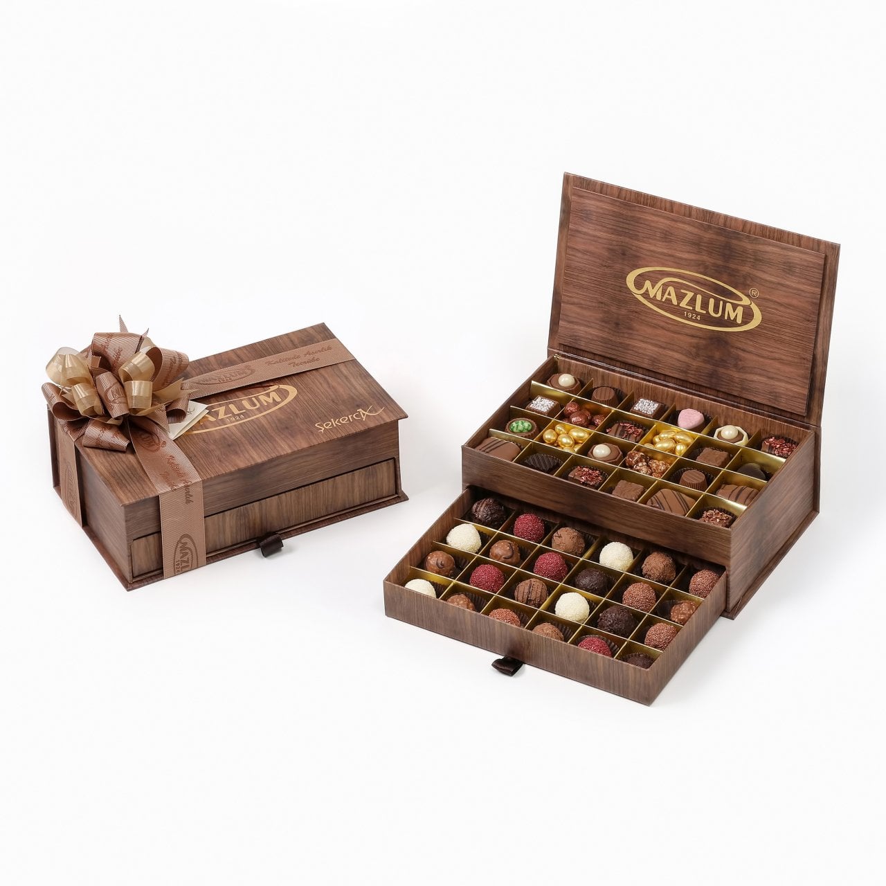Ahşap Çekmeceli Kutu Çikolata
